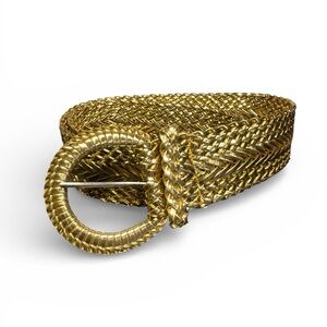 Vintage Gold Braided Belt